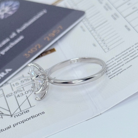 2ct Marquise Moissanite Diamond Ring Solid 925 silver - Picture 3 of 13